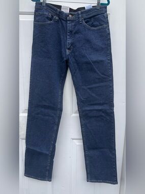 Wrangler Navy Straight Leg Men's Jeans